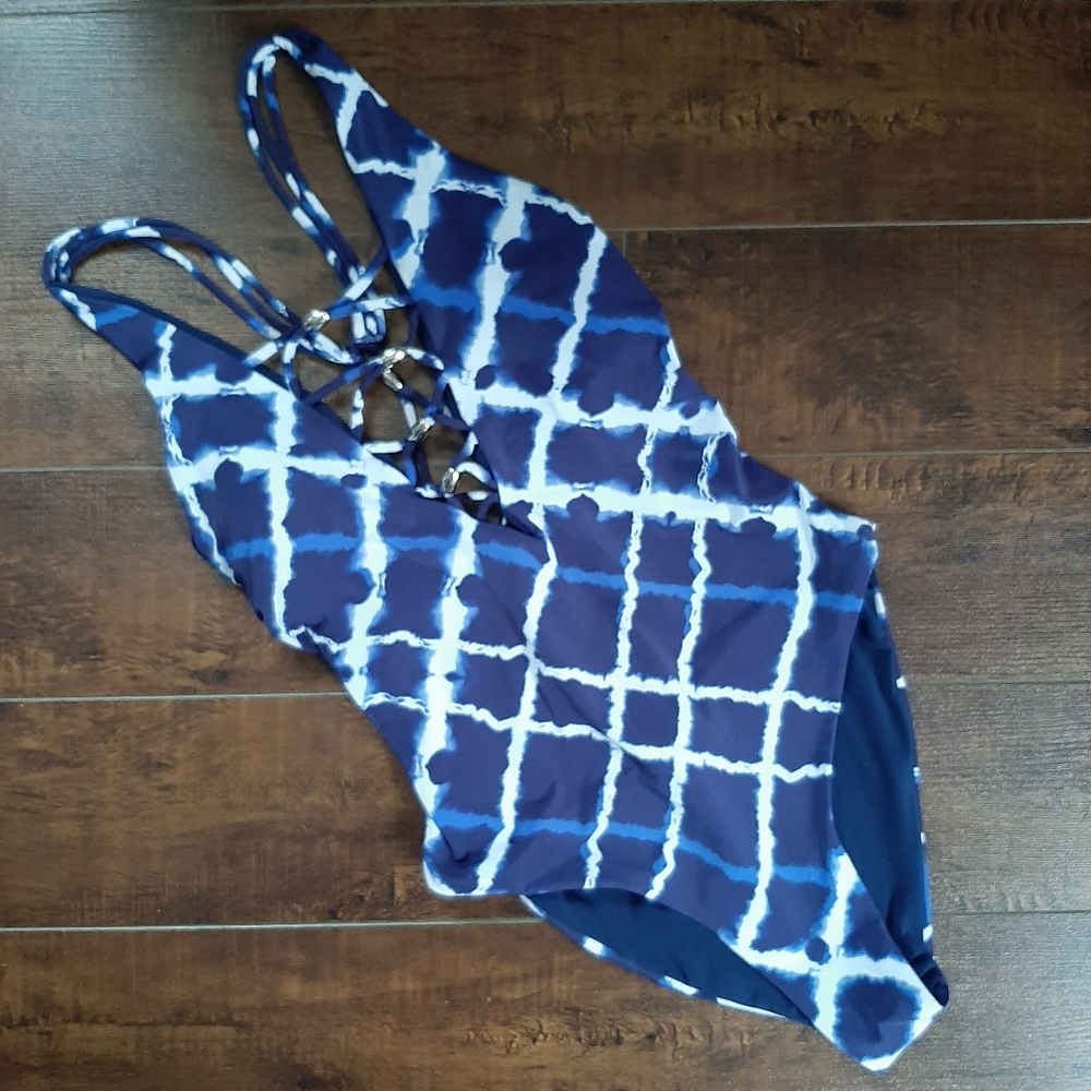 TiniBikini Deep V One Piece Swimsuit Size Small